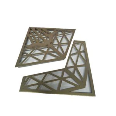 Décorations en bronze métallique pour l'affichage de bijoux de fenêtre